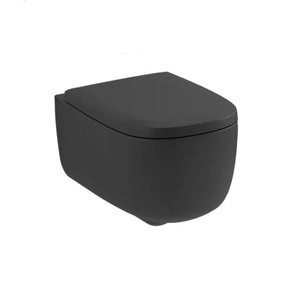 купить Унітаз підвісний Nic Design Ovvio 37.4х53х28.5 см із кришкою, Antracite матовий (003479013/005437013) недорого