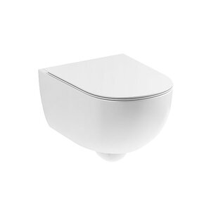 купить Унітаз підвісний Nic Design Pin 55 х 37 см з кришкою, білий глянець (003709001/005712001) недорого