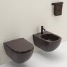 Унітаз підвісний Nic Design Pin 55х37 см з кришкою, Argilla matt (003709052/005712052)