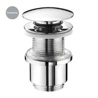 Донний клапан NIC Design корпус хром, кришка Cemento (007403047)
