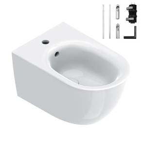 купить Біде підвісне Catalano Sfera 55x35 з набором фіксаторів, Bianco lusido (0518551001_9056060000) недорого