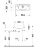 Duravit D-Code 07065000092 рукомойник в туалет