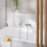 Змішувач для ванни Grohe Cubeo, одноважільний, з душовим гарнітуром, хром (1018140000)