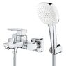 Змішувач для ванни Grohe Cubeo, одноважільний, з душовим гарнітуром, хром (1018140000)