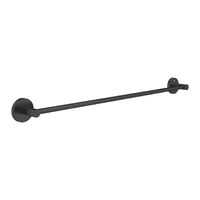 Рушникотримувач Grohe Essentials, 654 мм округлий, чорний матовий (1022512430)