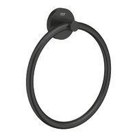 Рушникотримувач Grohe Essentials кільце, чорний матовий (1024612430)