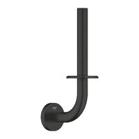 Тримач туалетного паперу Grohe Essentials, запасного рулону, чорний матовий (1024692430)