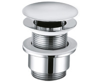 KLUDI PLUS 1042805 закрывающийся сливной вентиль G 1 1/4 для раковин без отверстия для перелива, закрытие/открытие - push-open