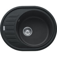 Мийка кухонна Franke ROG 611-62, накладна, оборотна, овальна, 62x50, граніт онікс (114.0381.072)