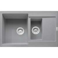 Кухонна мийка Franke MRG 651-78, накладна, оборотна, 2 чаші, 78х50, граніт сірий камінь (114.0565.124)