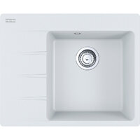 Кухонна мийка Franke Centro CNG 611-62 TL, накладна, чаша праворуч, 62х50, граніт білий (114.0630.449)