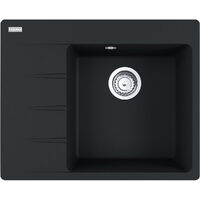Кухонна мийка Franke Centro CNG 611-62 TL, накладна, чаша праворуч, 62х50, граніт чорний матовий (114.0630.450)
