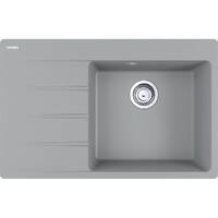 Кухонна мийка Franke Centro CNG 611-78 TL, накладна, крило зліва, 78х50, граніт сірий камінь (114.0630.469)