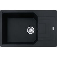 Кухонна мийка Franke UBG 611-78 XL, накладна, оборотна, 78x50, граніт чорний матовий (114.0701.803)