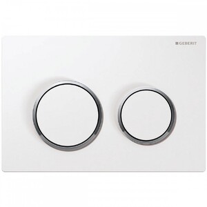 купить Кнопка змиву Geberit Omega20, бiлий/хром глянець (115.085.KJ.1) недорого