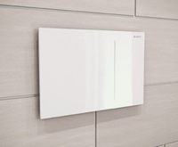 Geberit 115.620.SI.1 Смывная клавиша Sigma70 двойной смыв стекло белое