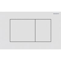 Клавіша змиву Geberit Sigma40 Square, нерж.сталь, білий матовий (115.629.JT.1)
