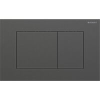 Клавіша змиву Geberit Sigma40 Square, нерж.сталь матова, чорний хром (115.629.QD.1)