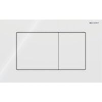 Клавіша змиву Geberit Sigma40 Square, скло, білий (115.629.SI.1)