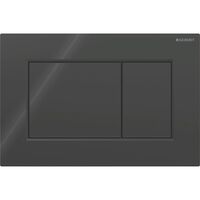 Клавіша змиву Geberit Sigma01 Square, подвійний змив, чорний, пластик (115.660.DW.1)