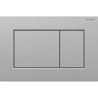 Клавіша змиву Geberit Sigma01 Square, подвійний змив, пластик, хром матовий (115.660.JQ.1)