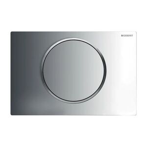купить Кнопка змиву одинарна Geberit Sigma 10, хром / хром матовий (115.758.KH.5) недорого
