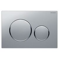 Кнопка змиву Geberit Sigma20, хром матовий/хром глянець (115.882.JQ.1)