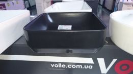 купить VOLLE 13-01MBlack-035 Умывальник накладной матовый черный 36*36*12,5см недорого