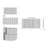 Плитка WOW Design, DNA Flash Bars Cobalt 12,5х25 см (133475)