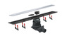 Душевой лоток трап 65 см Pestan Confluo Frameless Line 13701231 з решіткою під плитку 2в1 і гладкою поверхнею, сухий, хром