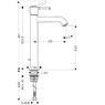 Hansgrohe 14116000 Talis 14116 Смеситель для раковины Classic Highriser однорычажный цвет хром