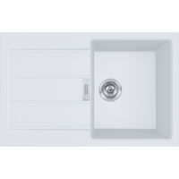 Кухонна мийка Franke S2D 611-78, оборотна, накладна, 78x50, тектонайт білий (143.0621.332)