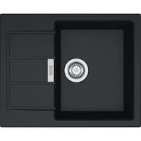Кухонна мийка Franke S2D 611-62, оборотна, накладна, 62x50, тектонайт чорний (143.0627.288)