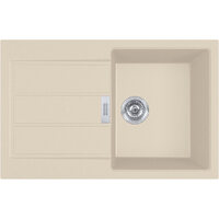 Кухонна мийка Franke S2D 611-78, оборотна, накладна, 78x50, тектонайт бежевий (143.0671.744)