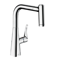 Змішувач для кухні Hansgrohe Metris Select 220 2jet з витяжним душем, хром (14834000)