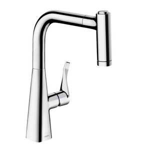 купить Змішувач для кухні Hansgrohe Metris Select 220 2jet з витяжним душем, хром (14834000) недорого