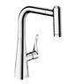 Змішувач для кухні Hansgrohe Metris Select 220 2jet з витяжним душем, хром (14834000)