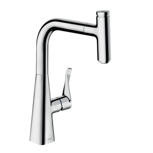 купить Змішувач для кухні Hansgrohe Metris Select 240 1jet з витяжним душем, хром (14857000) недорого