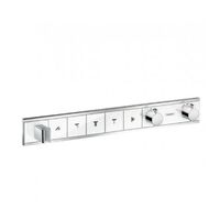 Термостат прихованого монтажу Hansgrohe RainSelect на 5 виходів, білий / хром (15358400)