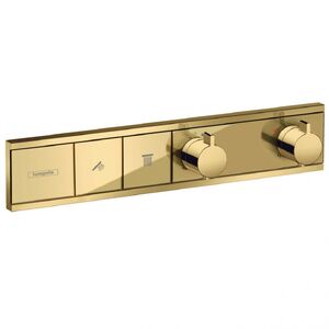 купить Термостат прихованого монтажу Hansgrohe RainSelect на 2 споживача, Polished Gold Optic (15380990) недорого