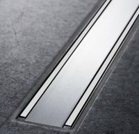 Geberit 154.456.KS.1 Дренажный канал CleanLine60 металл шлифованый/металл матовый