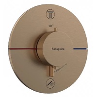 Термостат Hansgrohe ShowerSelect Comfort S для душу прихованого монтажу, бронза (15554140)