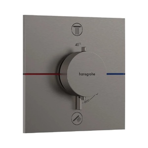 купить Термостат прихованого монтажу Hansgrohe ShowerSelect Comfort E на 2 функції, Brushed Black Chrome (15572340) недорого
