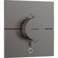 Термостат прихованого монтажу Hansgrohe ShowerSelect Comfort E HighFlow на 1 функцію, Brush Black Chrome (15575340)