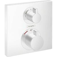 Термостат прихованого монтажу Hansgrohe Ecostat Square 2 режиму, білий матовий (15714700)