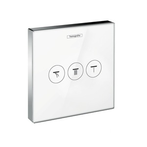 купить Hansgrohe ShowerSelect 15736400 Модуль с 3 запорными клапанами стеклянный недорого