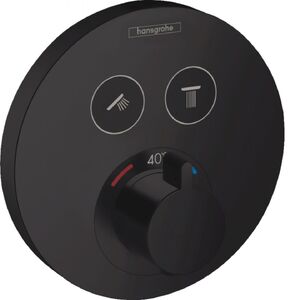 купить Термостат прихованого монтажу Hansgrohe ShowerSelect S на 2 споживача, Matt Black (15743670) недорого