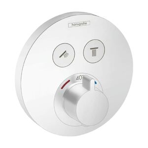 купить Термостат прихованого монтажу Hansgrohe ShowerSelect S на 2 клавіші, Matt White (15743700) недорого
