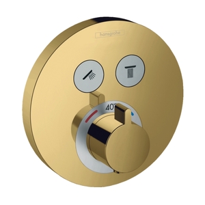 купить Термостат прихованого монтажу Hansgrohe ShowerSelect на 2 споживачі, Polished Gold Optic (15743990) недорого