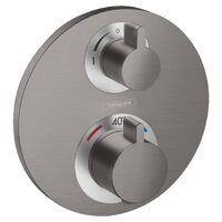 Термостат для душу Hansgrohe Ecostat S, чорний матовий хром (15758340)